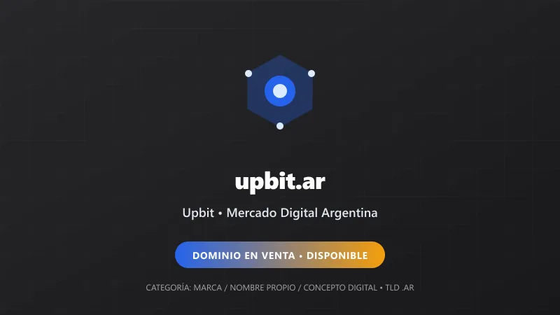 Identidad gráfica y activo digital para Upbit en Argentina